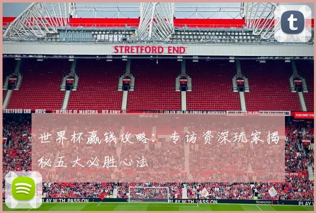 世界杯赢钱攻略：专访资深玩家揭秘五大必胜心法
